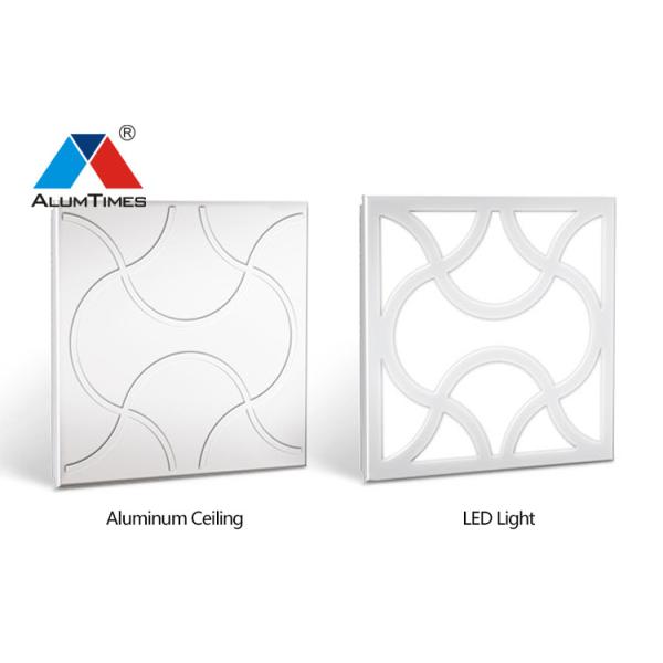 Unique SGS Clip In Ceiling , Front Perforated Aluminum Acoustic Panels 12 X 12