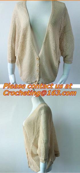 Women's Cardigan, Heart Pattern, Sweater Coat, Crochet, autumn Knit, Top, black Blouse