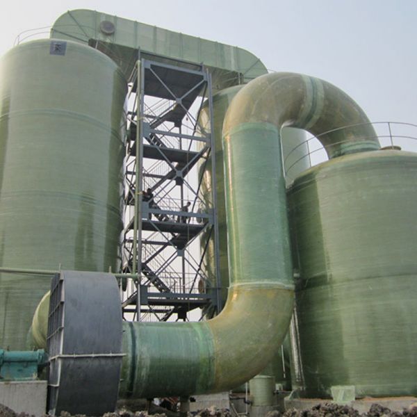 FRP Flue Gas Desulphurization Plant Integrated Desulfurization And Dust Removal Design