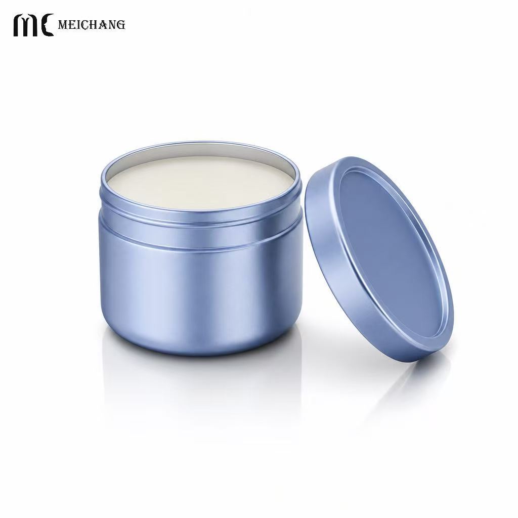 5-15g Refillable Aluminum Tin Jar with Screw-Top Lid for solid balm and skincare packaging(MC-807）
