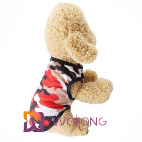 Футболки равнины одежды любимца рубашки собаки камуфлирования сетка безрукавной красочная Breathable