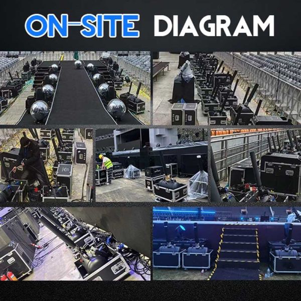 100W Electric Control Confetti Cannon Sky Blaster with 12-15m  Height for Perfect Stage Effect
