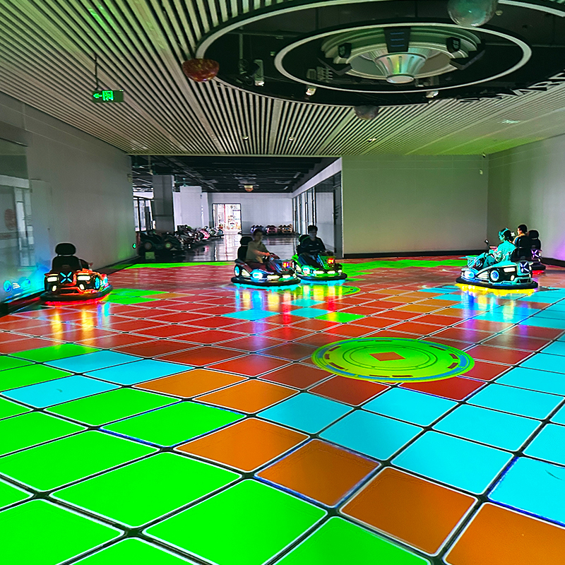 Customized Ground Projection Interaction Bumper Car with 8 Built-in Games and High-End Hardware Configuration