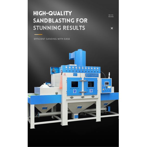 High Speed Automatic Sandblasting Machine For Sheets Glass Sandblasting