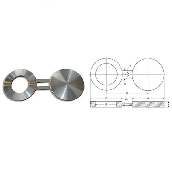 Диаграмма 8 фланец слепого фланца ASME B16.48 Pn16 RF зрелища легированной стали никеля связи