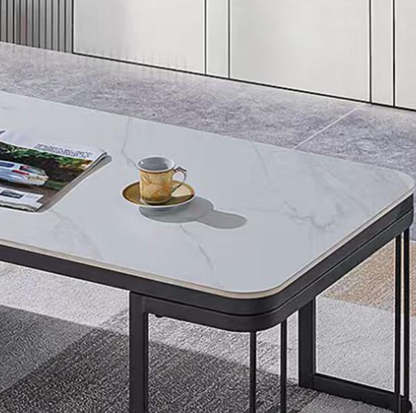 Y03# Modern Office Furniture Marble Coffee Table Office Reception Tea Table
