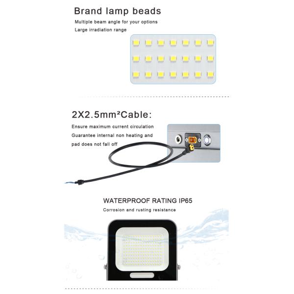 IP65 свет потока 80lm/w панели солнечных батарей уличного освещения 200W