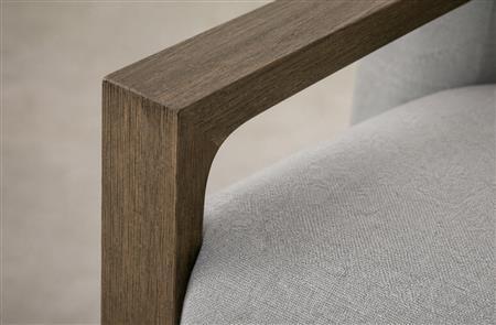 Solid Wood Upholstered Lounge Chair | Custom Hospitality Seating CYC-013