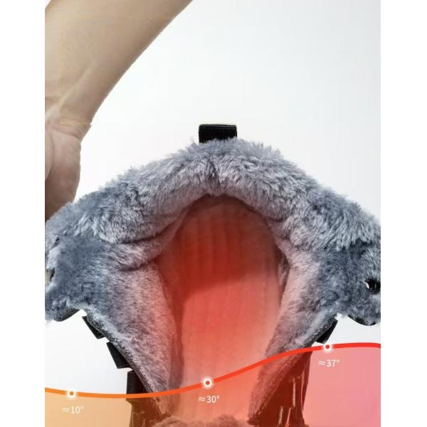 Bottes de travail d'hiver avec revêtement en laine épaissie