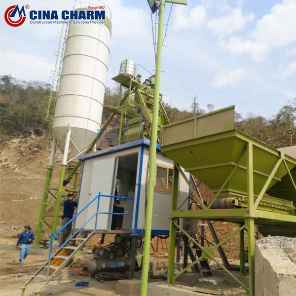 New Type Stationary Concrete Mixing Plant / Concrete Batching Plant HZS25