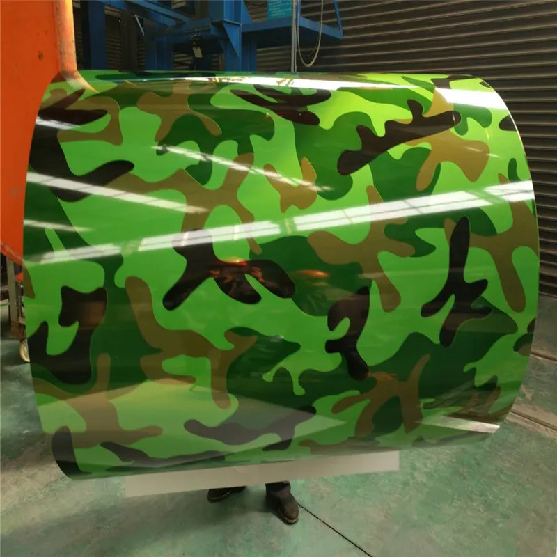 Camouflage Color Coated Iron Sheet Prepainted Steel PPGI Steel Roll
