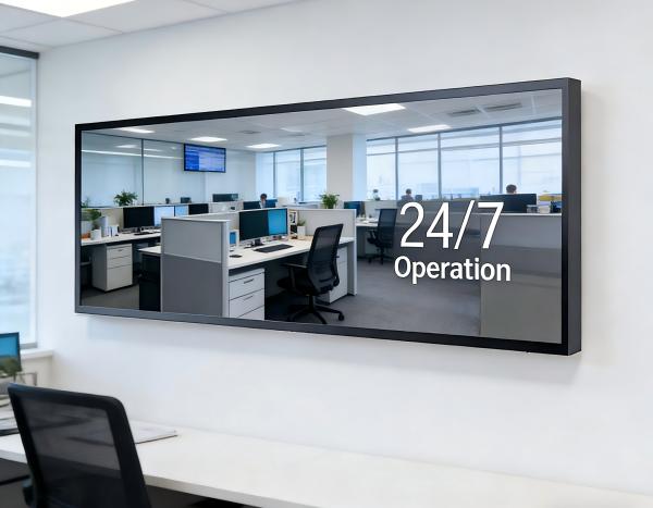 Customized Ultra Wide Digital Signage Wall Mounted Hanging Advertising Display Rectangular
