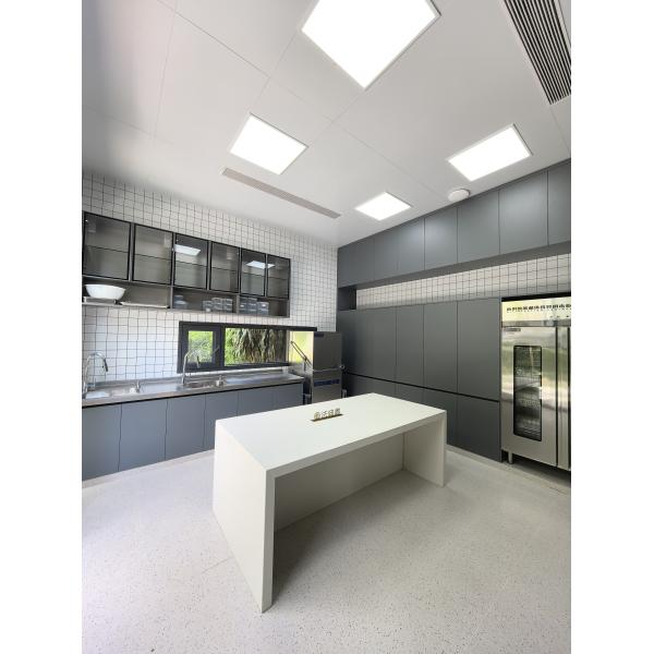 Commercial Dark Gray Stainless Steel Kitchen Cabinet with Island