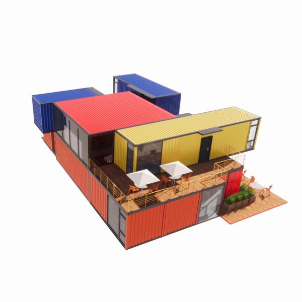 Galvanized Steel Square Tubes Main Structure for Customization Modern Prefab Container Houses Aluminum Alloy Windows