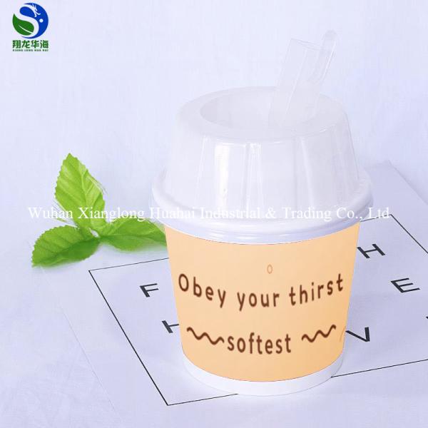 10oz Paper Ice Cream Cups Food Grade Disposable Ice Cream Bowls With Lids