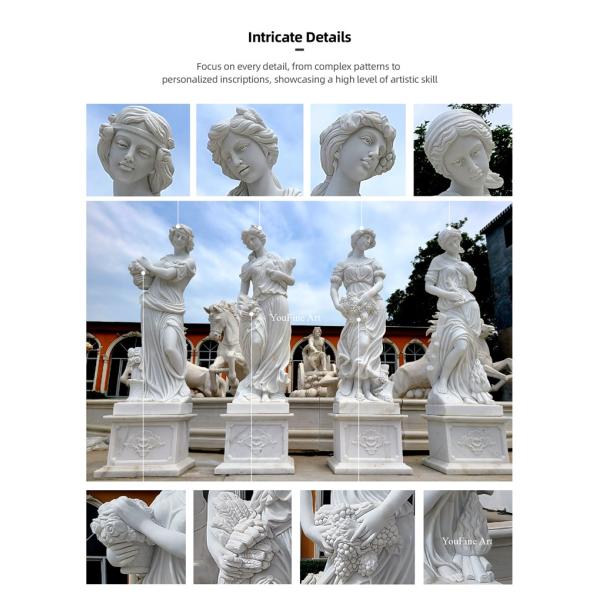 Decor Marble Four Season Custom Realsize Human Figure Sculpture