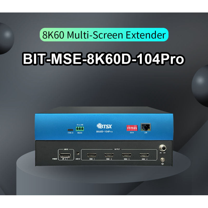 8K60 DP Input 4K60 HDMI Output Video Wall Controller with RS232 IR Control for Exhibition Hall