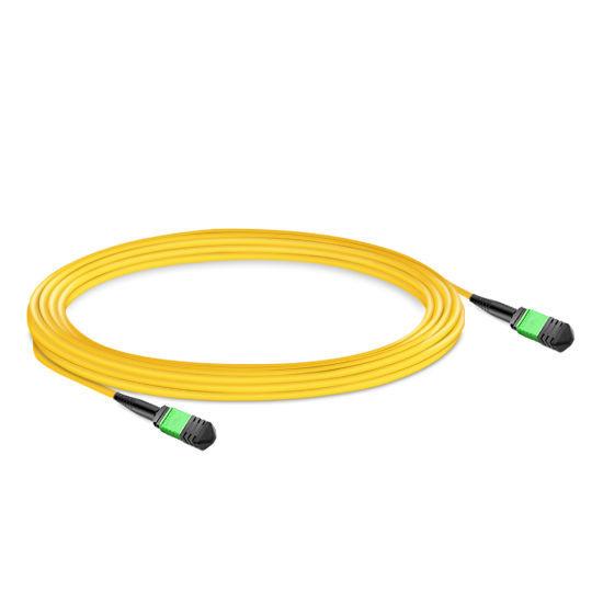 7m (23ft) 12 Fibers Female to Female MPO Patch Cable Polarity B LSZH OS2 9/125 Single Mode
