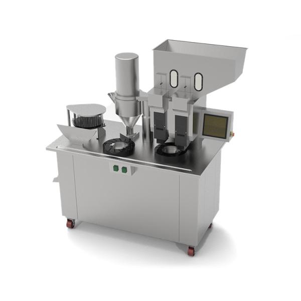 High Speed Semi Auto Capsule Filler 2 Head Pill Filling Equipment With FDA Standard
