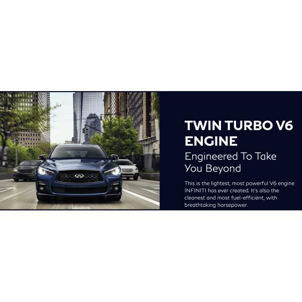 мощный 5-местный электромобиль Infiniti Q50 Автомобиль с двигателем 3.0L