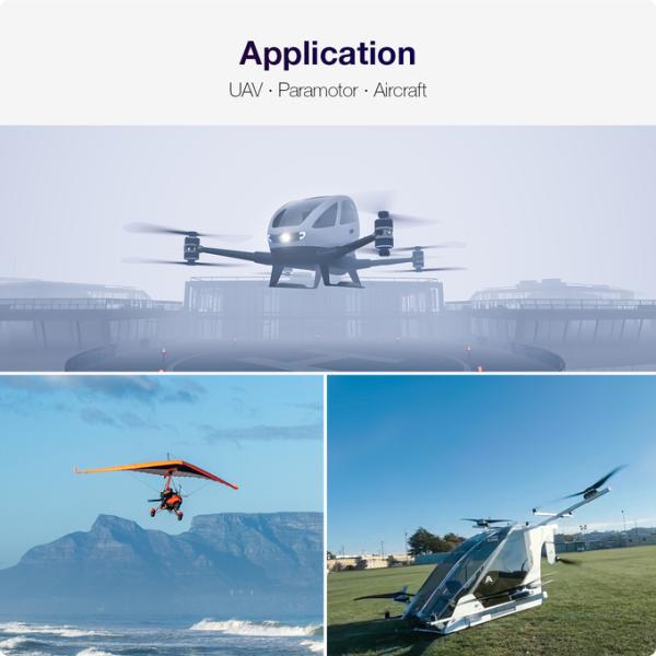 High Torque 19460 Motors Brushless DC For Multirotor Drone With 54'' Propeller 100V 300A Controller