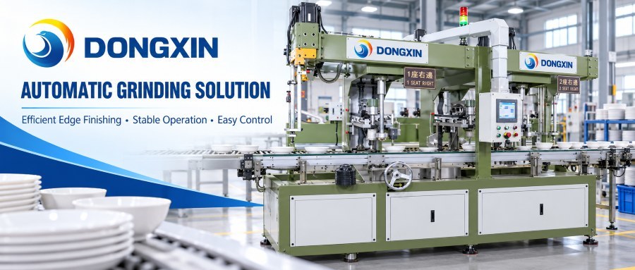Melamine Tableware Automatic Edge Grinding & Buffing Machine