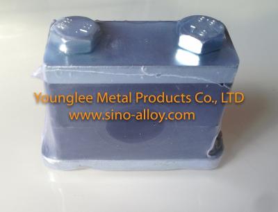 Heavy duty pipe clamps with polyamide pipe clamp body, stainless steel plates&bolts
