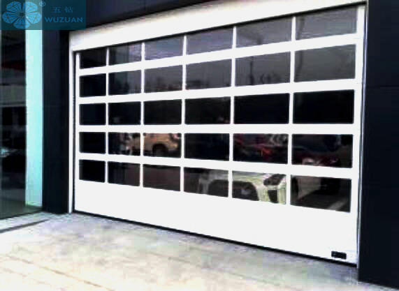 Luxury 2.5mm Galvanized Steel 3m High Glass Garage Doors