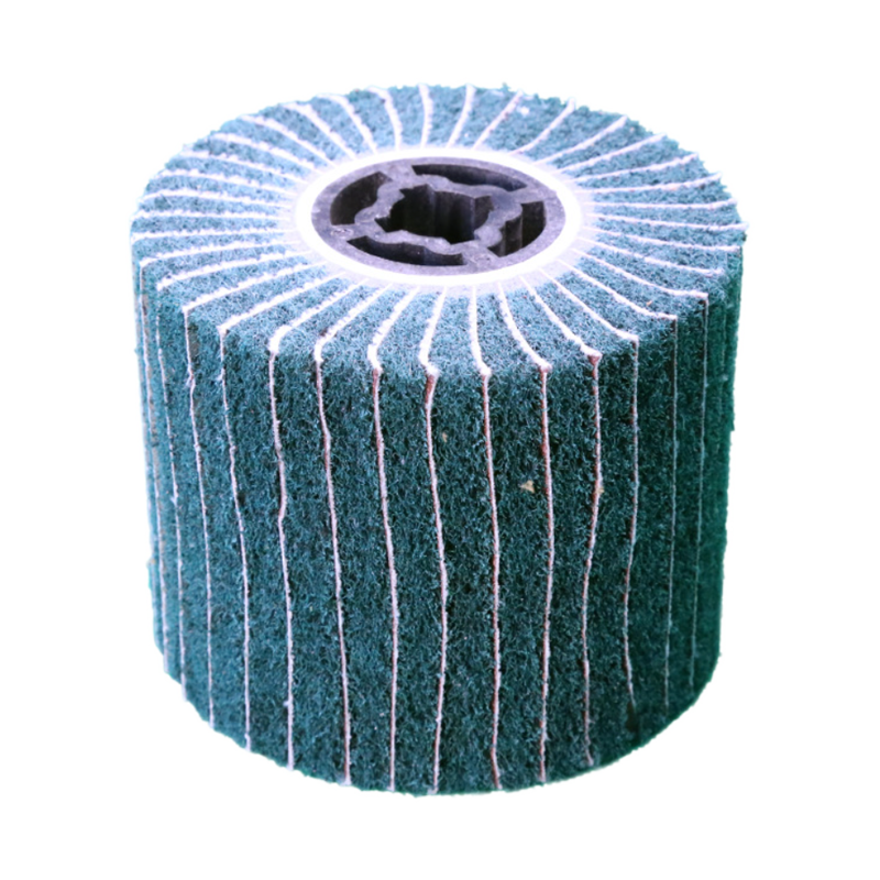 high quality None woven abrasive wheel Abrasive Wire Drawing Wheel with Keyhole Arbor OEM fiber polishing wheel 120*100*19mm