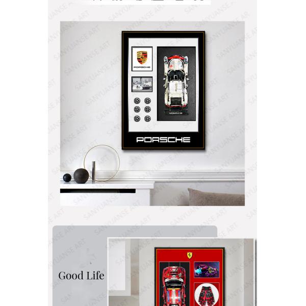 COATING Exclusive Modern Custom Sports Cars Wall Display Frame Designer House Models Building Block Concept Wall Murals
