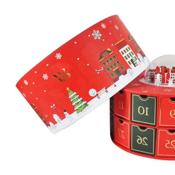 Lattice Custom Gift Packaging Christmas Sweet Cylinder Gift Box