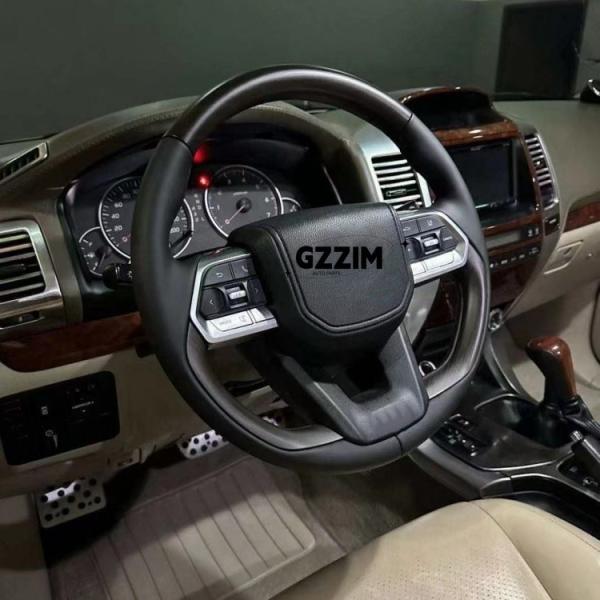 Old Style Peach Wood Grain Car Steering Wheel For Toyota Prado FJ120