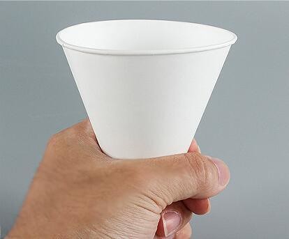 Convenient 3.7-4.5 Oz Paper Cone Cup for Disposable in Airport Hotel and Super Market
