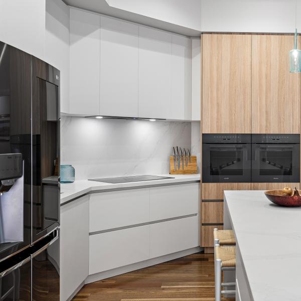 Custom Complete Plywood Modern Island Kitchen Cabinet Blum DTC Hettich Hardware