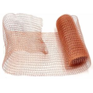 Filter Elements Gas Liquid Copper Knitted Wire Mesh High Strength