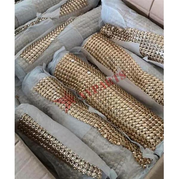 45x150cm Aluminum Flakes Fabric Gold Color For Decoration