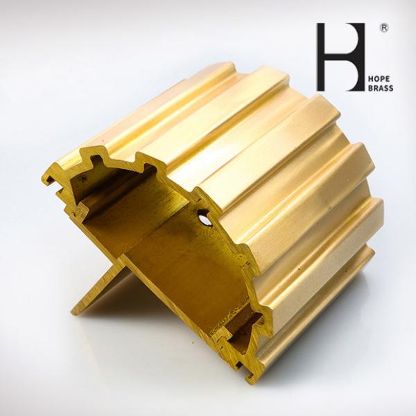 Anti-Corrosion long use time good quality Copper Alloy Profiles Brass Extrusion for Decoraion CuZn38Pb1.5 Manufacturer