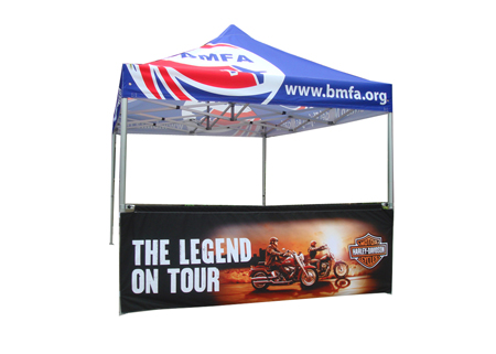 4x6 Waterproof Gazebo Tent 600D Oxford Fabric Graphic For Trade Show