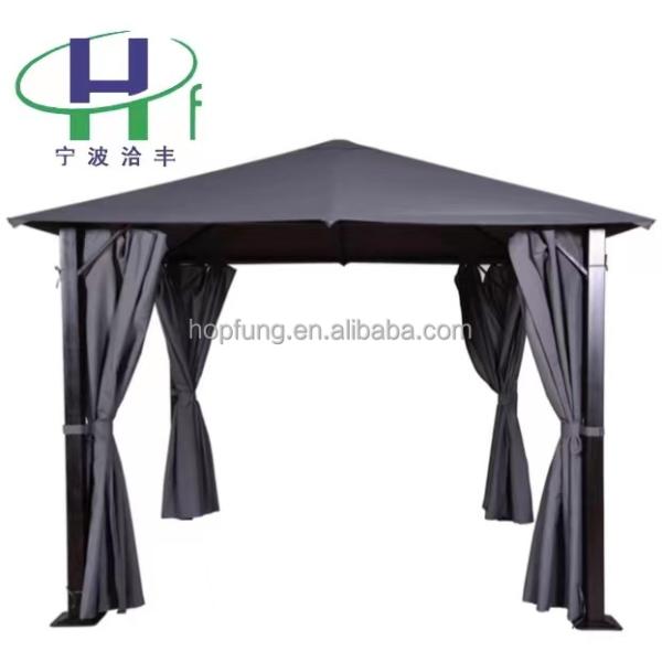 Sturdy 3*3*2.75m Iron Plate Gazebo for Pergolas Bridge Durable Features