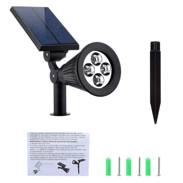 Modern Outdoor Luminaires Portable Led Solar Garden Color Changing Spotlight Supply IP65