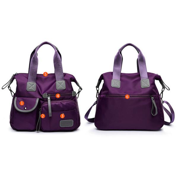 Fashion Purple Nylon Stylish Crossbody Bags For Travel