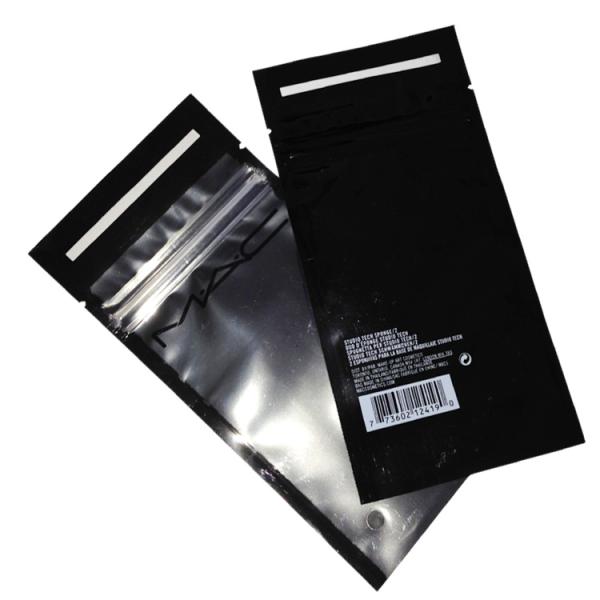 Eco - Friendly Printed Aluminum Foil Stand Up Pouch One Side Transparent Metalized