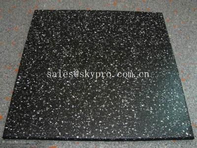 Multi-color rubber pavers Smooth embossed Surface , crumb rubber tile flooring