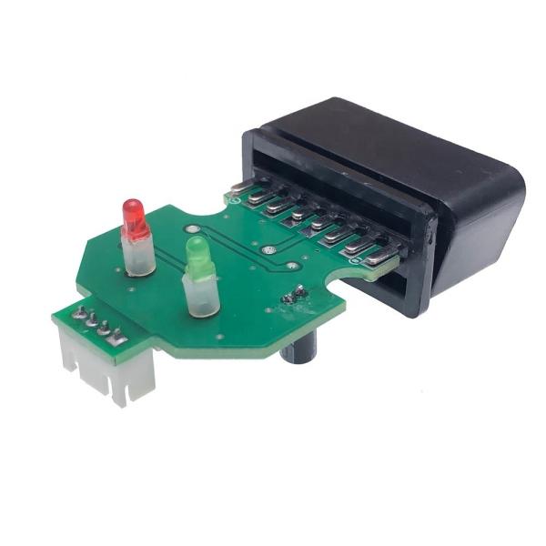 OBDII PCB Diagnostic Tool with Temperature Range -20-80C OBD II 2 Pin Connector Male Black Plug and OBD2 Connector Housing