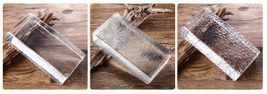 Exterior Decorative Glass Bricks Walls External Transparent Lustrous Fused