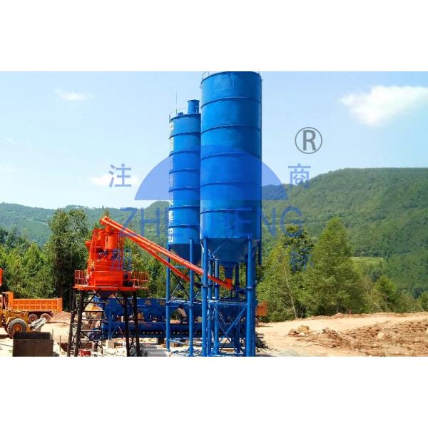 HZS50 Stationary Concrete Batching Plant, Concrete Dry Powder Mixing Plant