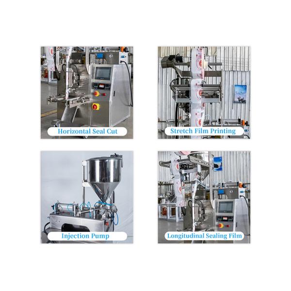 Plastic Pouch Liquid Packing Machine 2KW Mustard Cooking Oil Chili Sauce Packing Machine