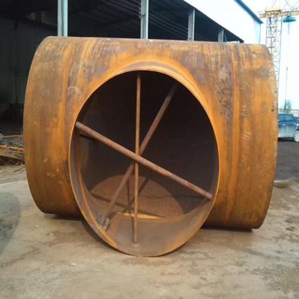 Polished Surface Sch 40 Weld Fittings Large Butt Welded Tee Wear Resistance
