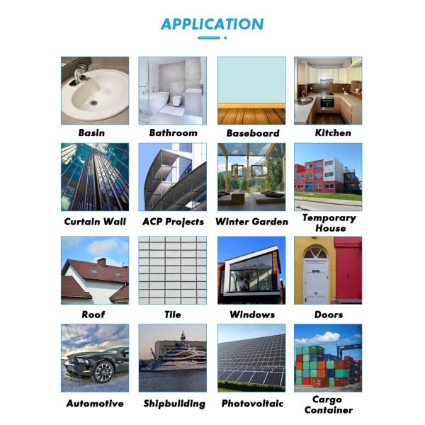 High Performance Anti-Mildew Neutral Silicone Adhesive Corrosion Free