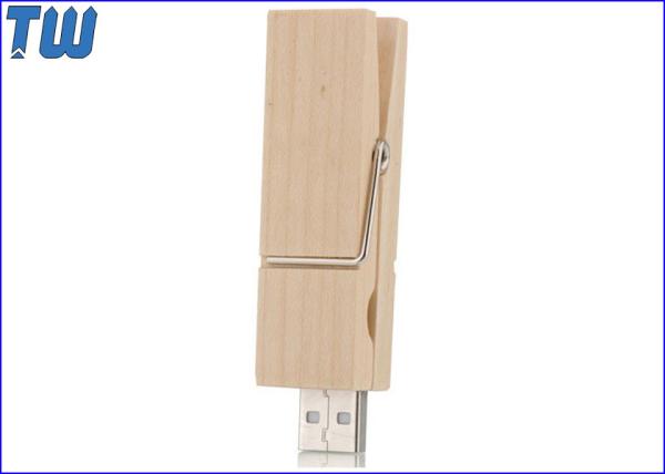 Clothes Wooden Clip 1GB USB Disk Stick Biggest Storage Drive Device